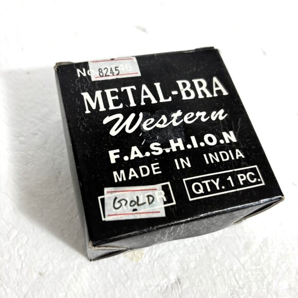 Belly Dance Gold Metal Boho Bra Y2K  NWT NOS - Picture 11 of 15